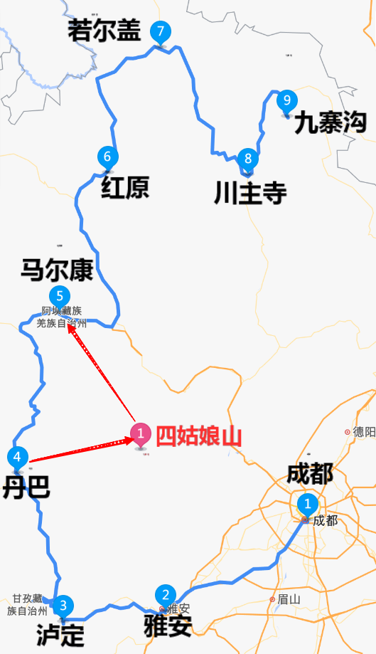 自己开车去九寨沟，竟然有5条路线？最后2条即将成为网红玩法